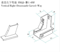垂直右下彎通 FHQJ-ⅢC-05F